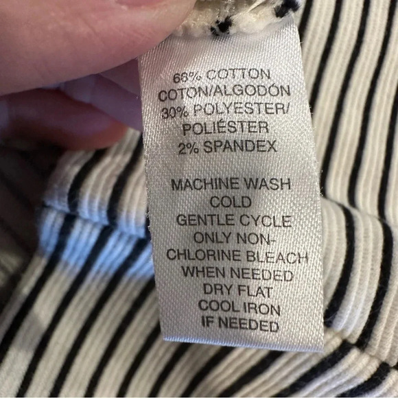 Ann Taylor LOFT Petite Pencil Skirt Black & White Stripped Size LP - Picture 7 of 10